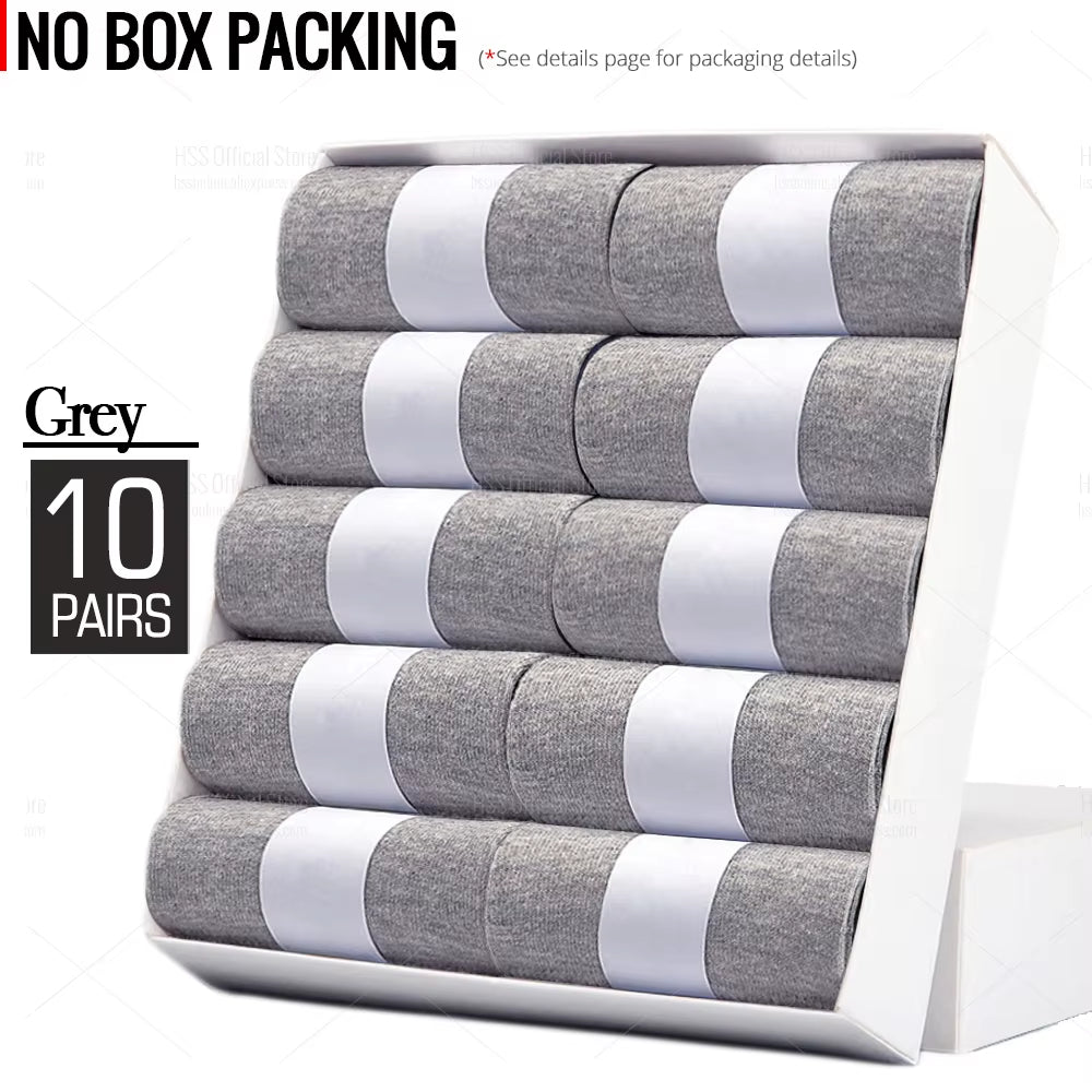 5/10 Pairs Men'S Cotton Blend Socks Black Business Men Socks Soft Breathable Summer Winter for Male Socks plus Size (6.5-14)