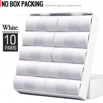 5/10 Pairs Men'S Cotton Blend Socks Black Business Men Socks Soft Breathable Summer Winter for Male Socks plus Size (6.5-14)