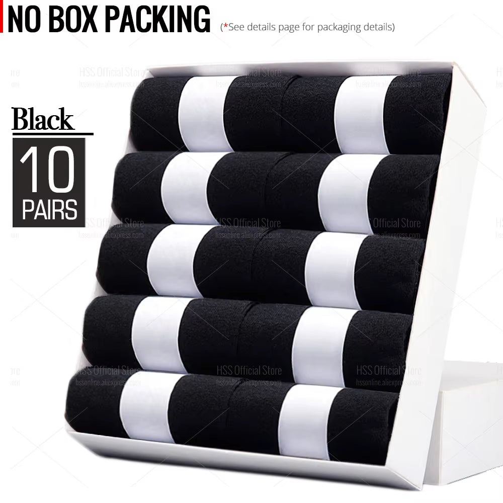 5/10 Pairs Men'S Cotton Blend Socks Black Business Men Socks Soft Breathable Summer Winter for Male Socks plus Size (6.5-14)