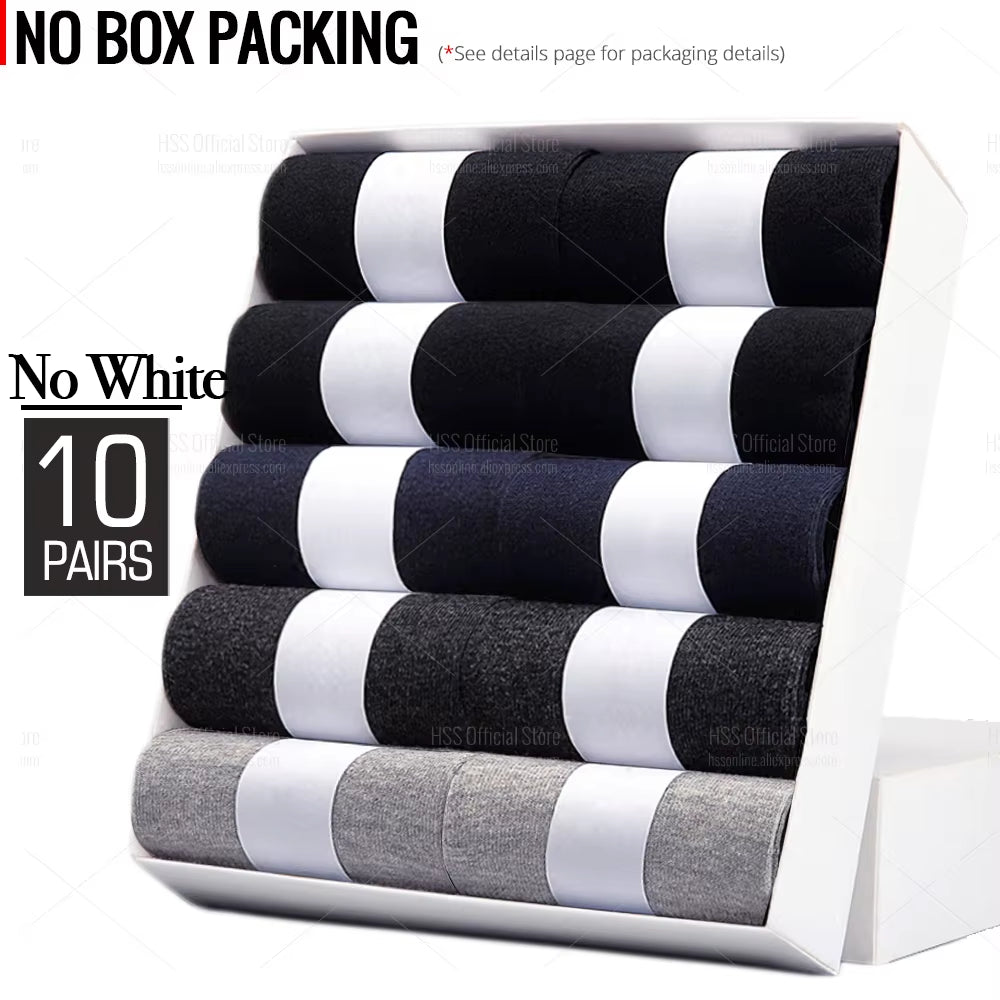 5/10 Pairs Men'S Cotton Blend Socks Black Business Men Socks Soft Breathable Summer Winter for Male Socks plus Size (6.5-14)
