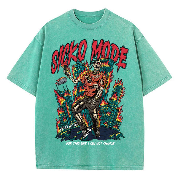 Elevate Your Style with Our American Vintage Skull Graphic T-Shirt for Men - Perfect for Casual Summer Days!