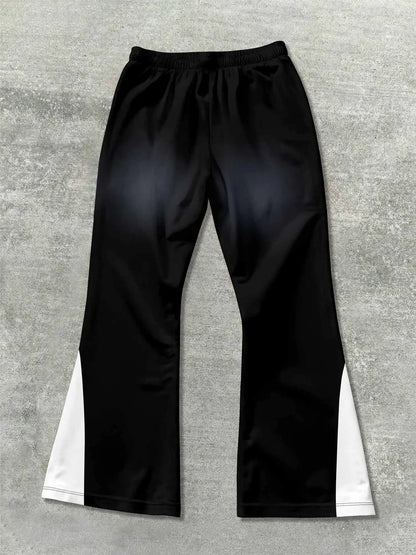 Elevate Your Style with Y2K Flared Pants - Trendy Loose 3D Print Trousers for Men and Women, Perfect for Streetwear and Casual Outings!